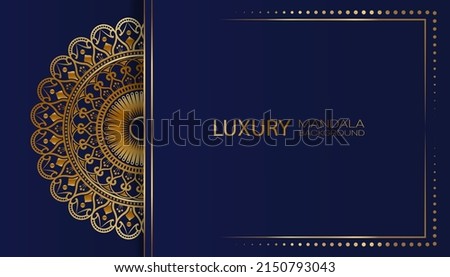 luxury background, with golden mandala