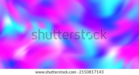 Neon holo abstract seamless pattern. Iridescent rainbow holographic backdrop. Vibrant background in 80s and 90s style. Tie dye art gradient effect. Unicorn wallpaper. Disco backdrop. Royalty-Free Stock Photo #2150817143