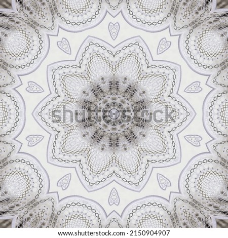 Colourful kaleidoscope art design abstract background with effect polygon circle ornament. Fractal mandala, digital artwork for creative graphic design