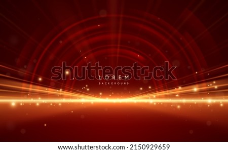 Abstract red background with golden light rays Royalty-Free Stock Photo #2150929659