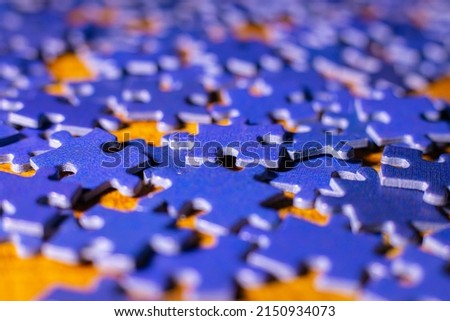 Puzzle pieces on a white background.