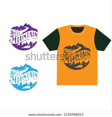 Mountain travel creative a wonderful t-shirt design