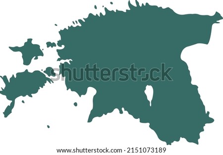 Vector Illustration of Estonia map