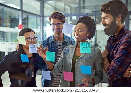 Its all about strategic planning. Cropped shot of coworkers brainstorming in a modern office. Royalty-Free Stock Photo #2151163043