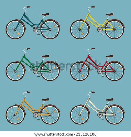 Set of bike pattern