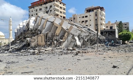 War on Gaza in may-2021 Gaza-Palestine Royalty-Free Stock Photo #2151340877