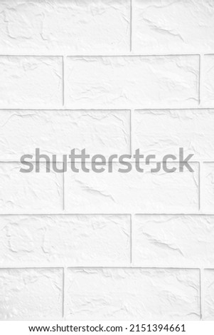 Abstract large white brick wall texture pattern background, PE foam material