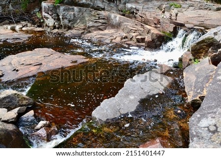 Scenery along Duchesnay Falls Trails during Summer