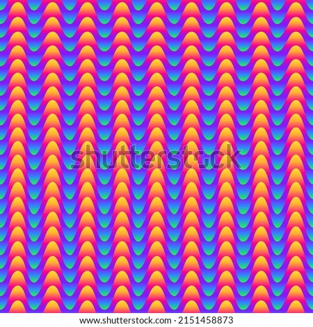Bright wave. Seamless vector pattern.