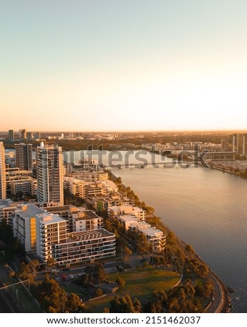 The Unique shots capturing the beautiful Parramatta River  Mainly situated in Rhodes, Sydney, Australia Royalty-Free Stock Photo #2151462037
