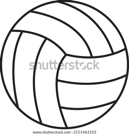 A volleyball ball clip art