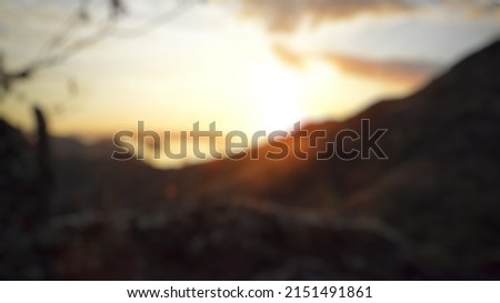 Abstract background out of focus at sunset in Labuan bajo, Flores, Indonesia.