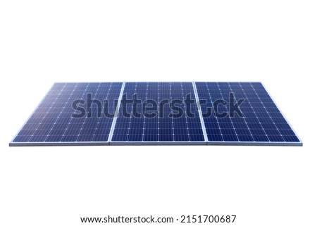 Photovoltaic solar power panel Isolated on white background