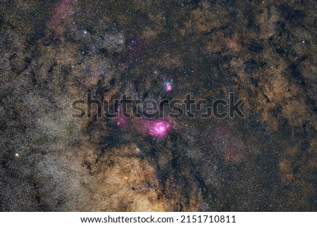 Lagoon Nebula and Trifid Nebula - Jun 05, 2019 - France