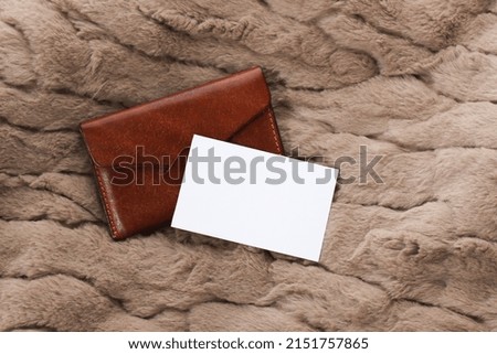 business card mockup and card case