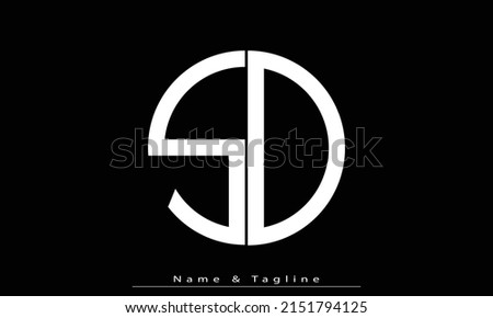 Alphabet letters Initials Monogram logo SD , DS