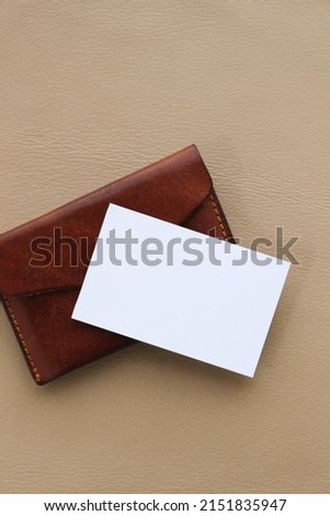 white business card and card case