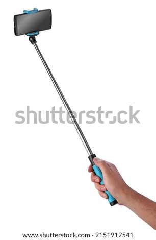 selfie stick isolated on white background