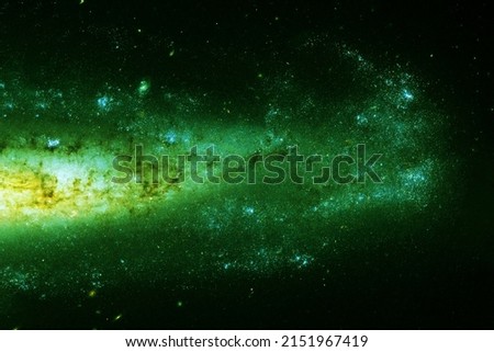 Bright green nebula. Elements of this image furnished by NASA. High quality photo