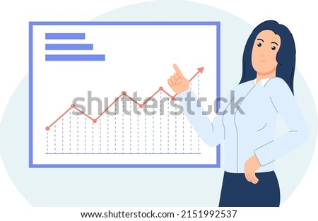 a business woman giving a presentation