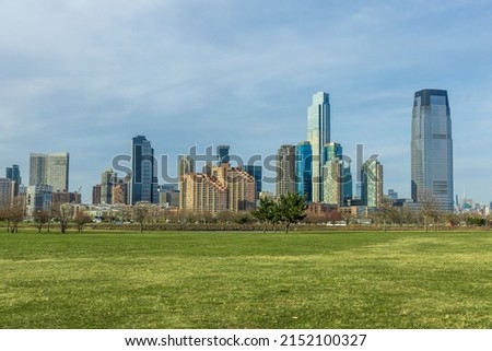 panorama of Jersey City, New Jersey 