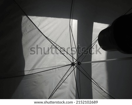 studio flash with diffuser umbrella