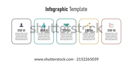 Business Infographic template. Abstract elements of graph, diagram with steps, options, parts or processes. Vector business template for presentation. Creative concept for infographic.