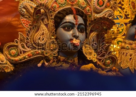 Face pic of Goddess kali idol.....