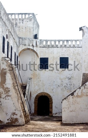 Elmina Castle in  Africa. Picture of a prison cell at the Elmina Castle in Ghana 