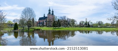 Former Cistercian abbey in the village of Paradyz in the Lubuskie Province Poland Royalty-Free Stock Photo #2152513081