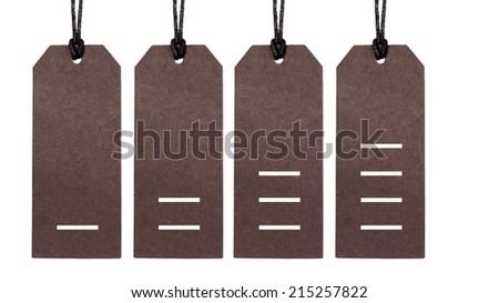 Graph Tag isolated on white