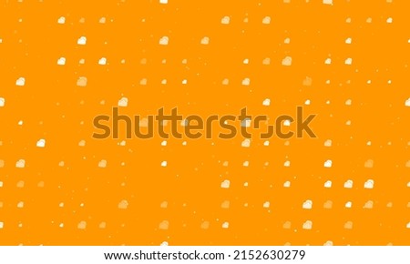 Seamless background pattern of evenly spaced white boxing gloves symbols of different sizes and opacity. Vector illustration on orange background with stars