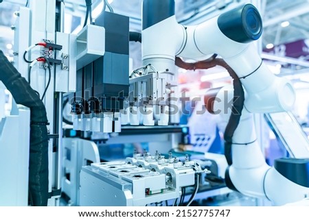 Robot arm with Disposable test tube virus sampling in laboratory Royalty-Free Stock Photo #2152775747