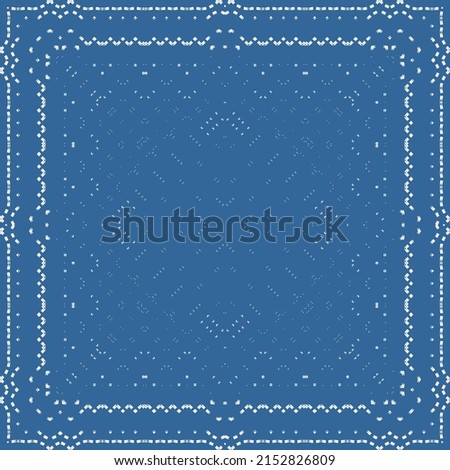 Portuguese ornamental azulejo ceramic. Vector seamless pattern theme. Creative design. Blue vintage backdrop for wallpaper, web background, towels, print, surface texture, pillows.
