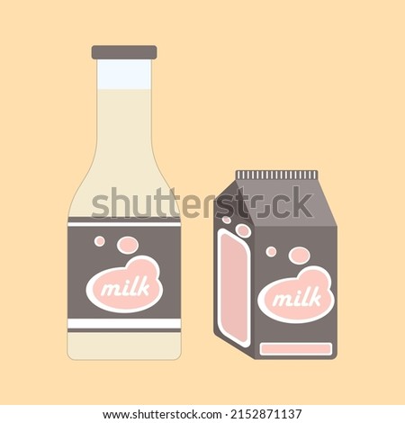 World milk day. Milk chocolate package design paired, pasteurized, UHT, sterilized, Refurbished. Concept for product of milk. Vector best premium illustration.