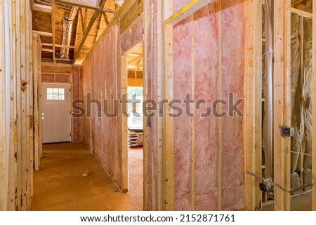 Thermal insulation material, rock wool mineral fiber cotton, mineral fibre, glass wool, fiber thermal insulation Royalty-Free Stock Photo #2152871761