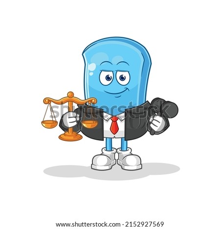 the ski board lawyer cartoon. cartoon mascot vector