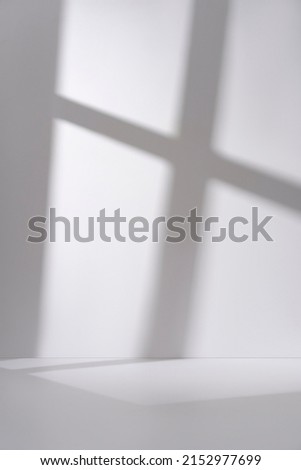 Window light shadow, Wall shadow, White background