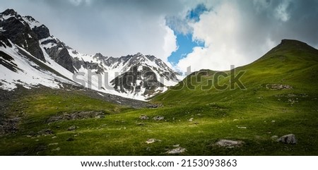 Alpin landscape on spring season,