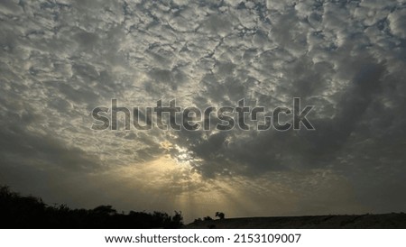 Beautiful Picture of the Sun and Clouds 