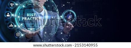 Business, Technology, Internet and network concept. BEST PRACTICE successful business concept.  Royalty-Free Stock Photo #2153140955