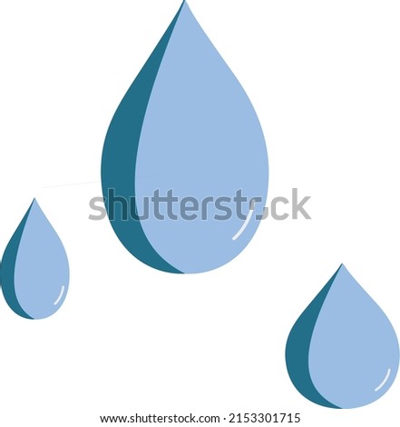 simple three rainy drops, beatiful drops 
