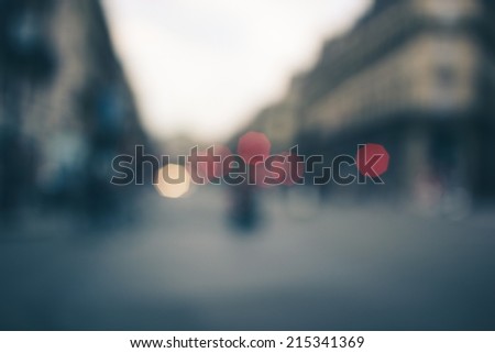 Bokeh background, street, road, light, people