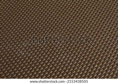 closeup of a rattan plastic texture chair