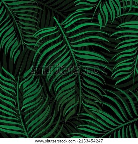abstract tropical pattern vector background