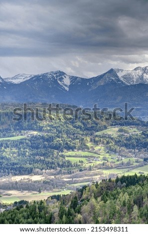 Worthersee Lake landscape, Austria, HDR Image
