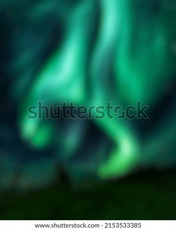 Defocused image, aurora blur background