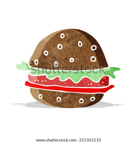 cartoon hamburger