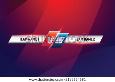 Battle versus vs for sports and fight competition Purple blue Gradient abstract futuristic banner vector and halftone lines technology abstract Background Vector