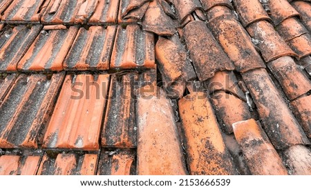 Tiles. Tiles on the roof.